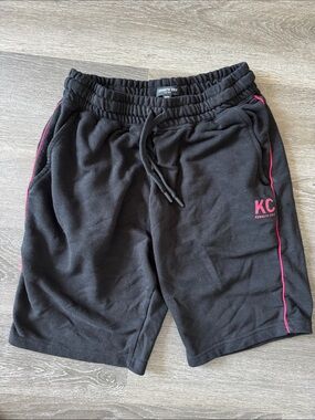 Kenneth Cole Black Shorts with Red Piping size M big boy